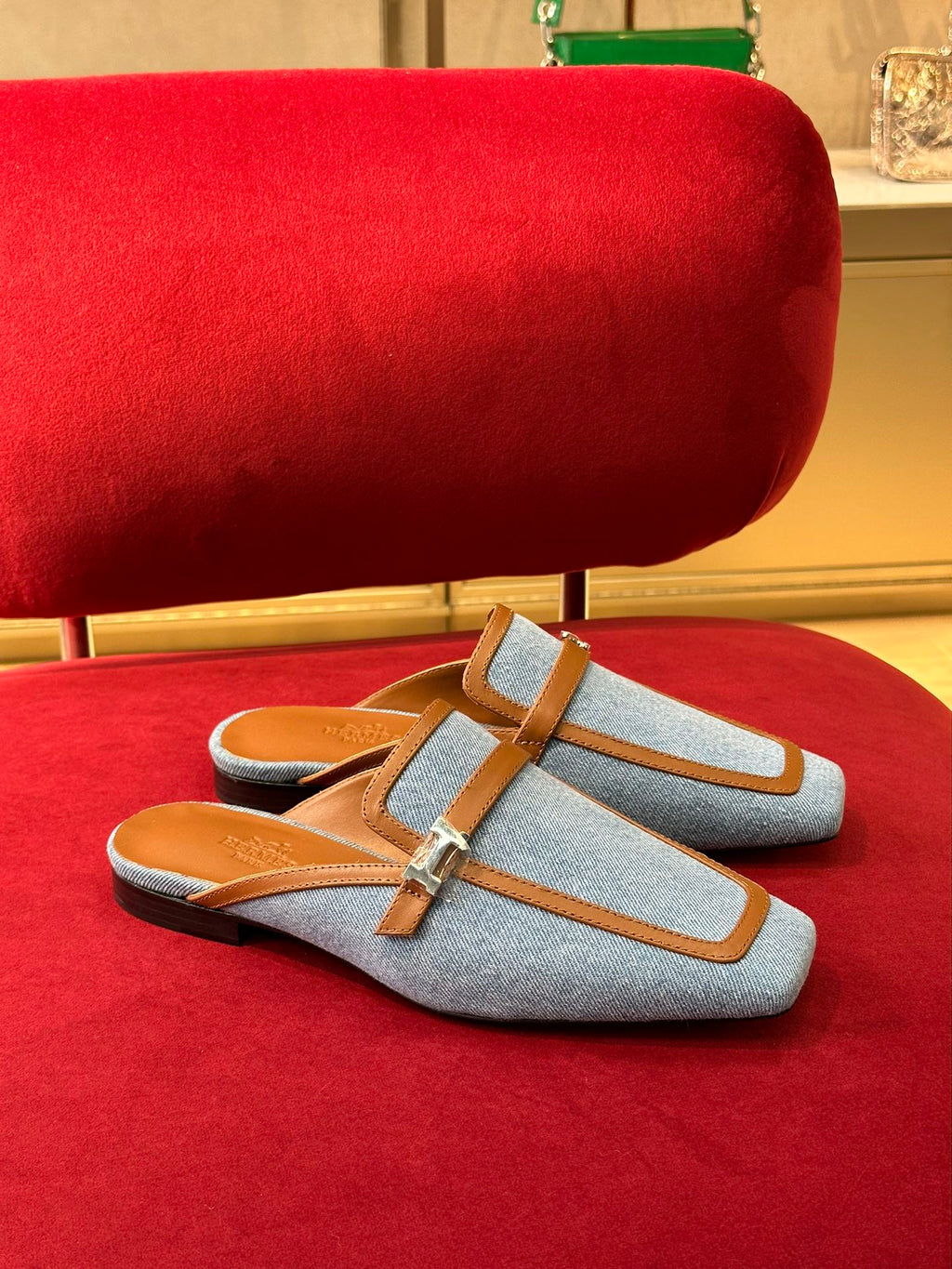 Bleu Clair & Naturel HG mule