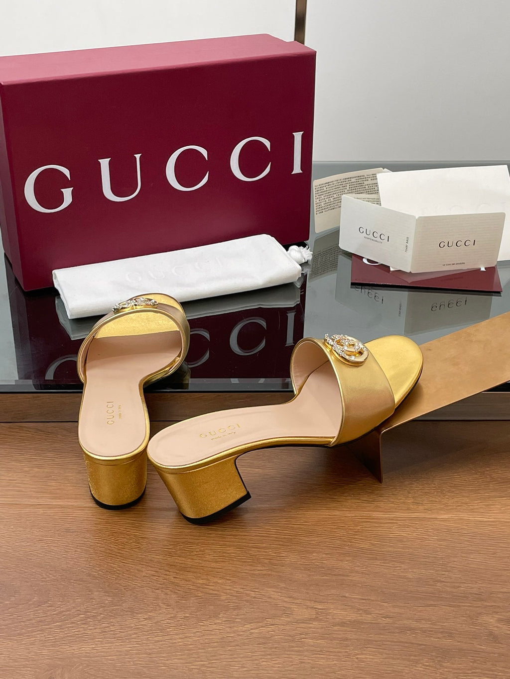 Gold Nojum Slide Sandal