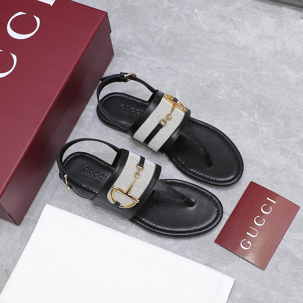 Black Thong Sandal