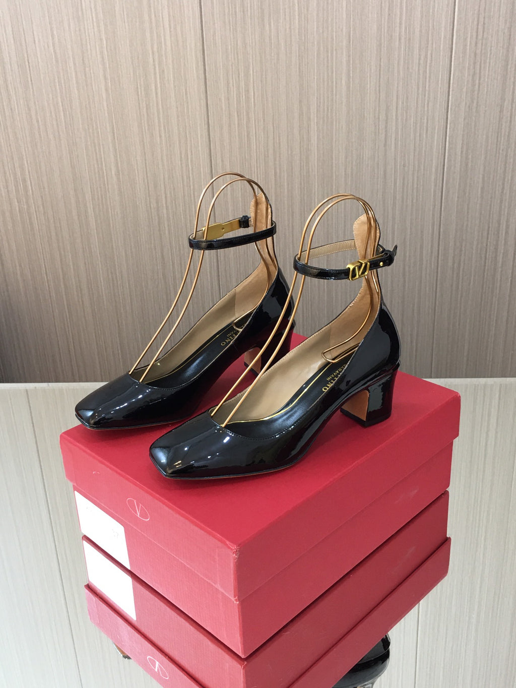 Black TG 60mm Patent-Leather Pumps