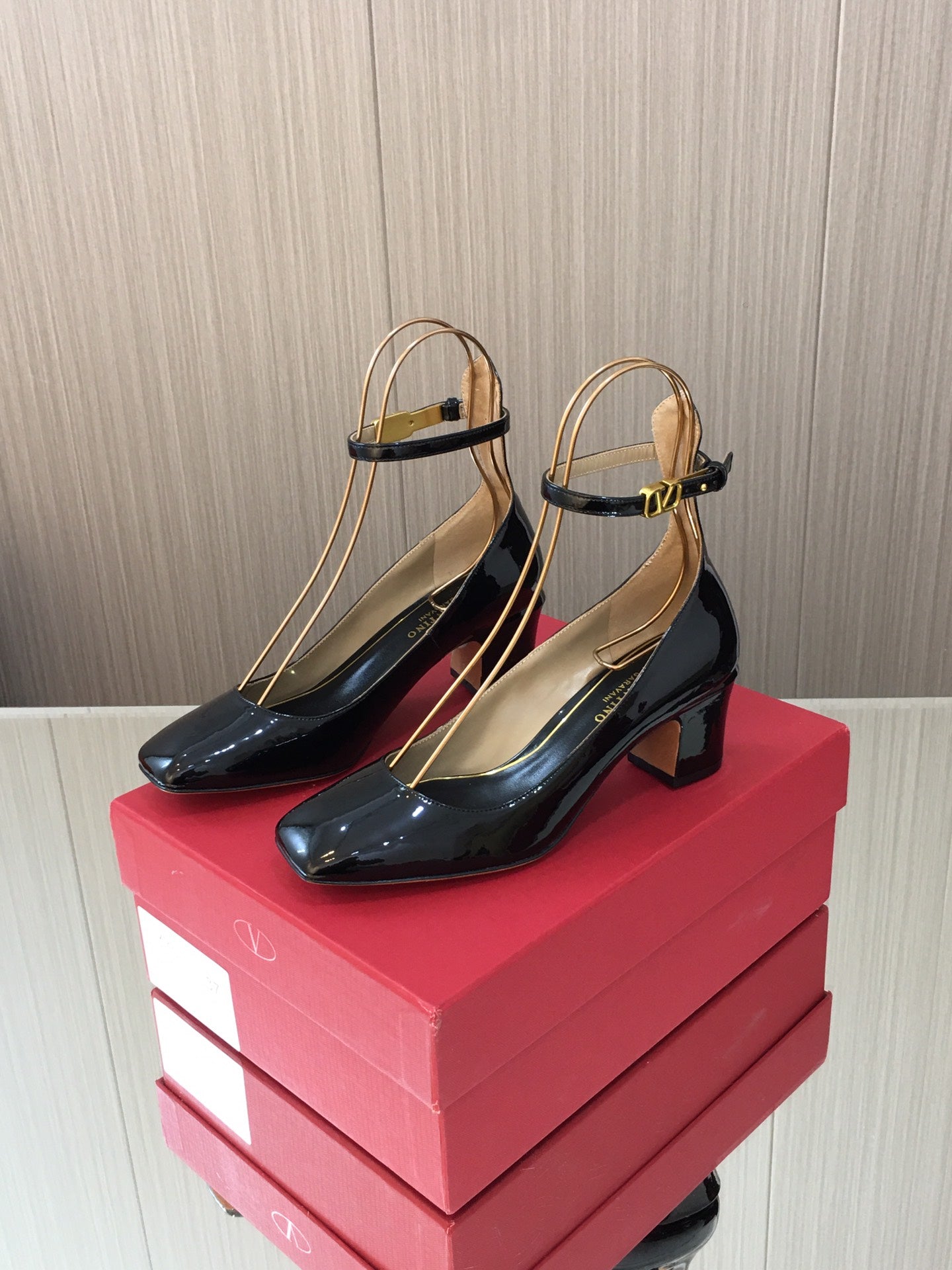 Black TG 60mm Patent-Leather Pumps