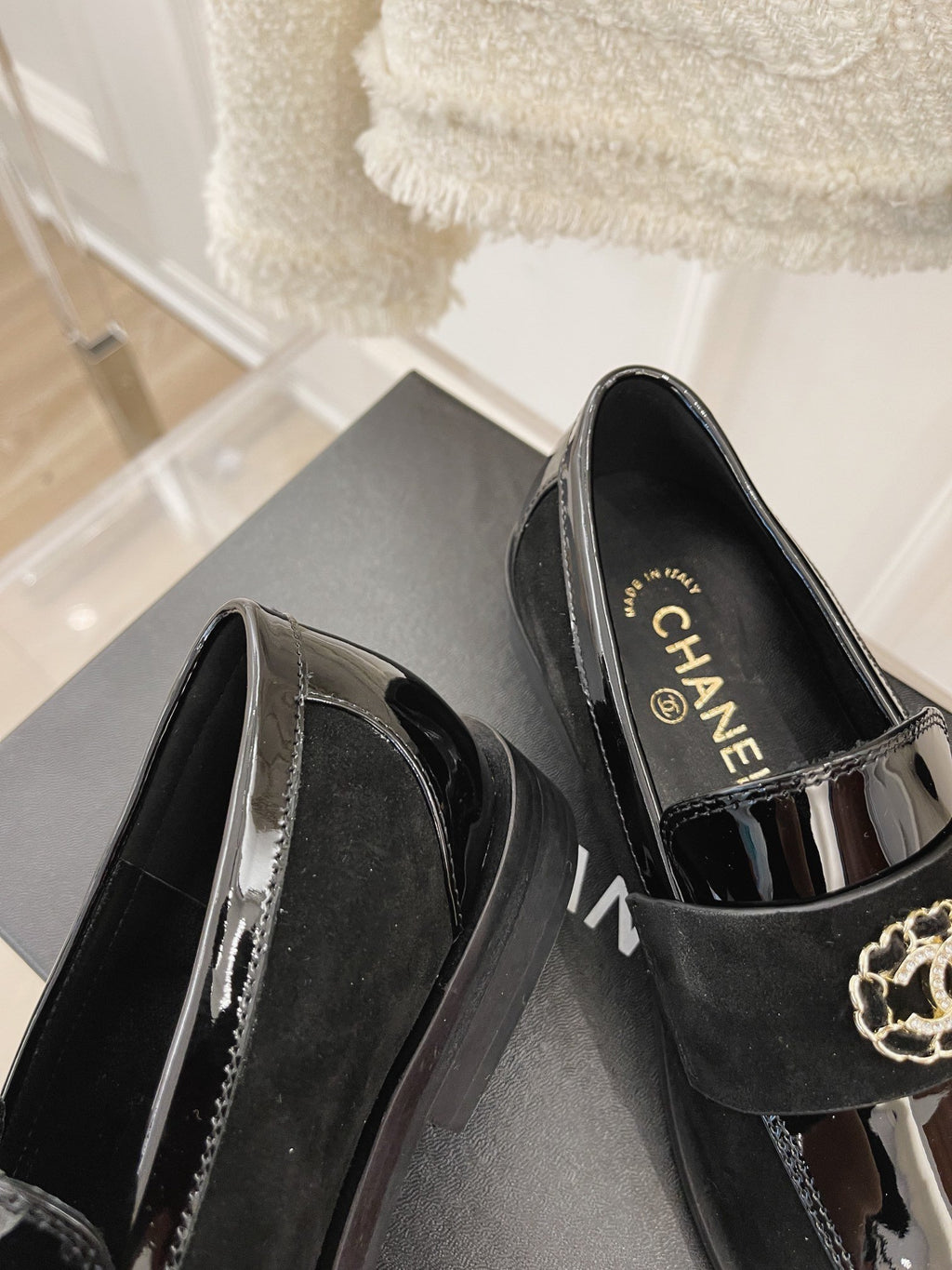 Black CC loafers