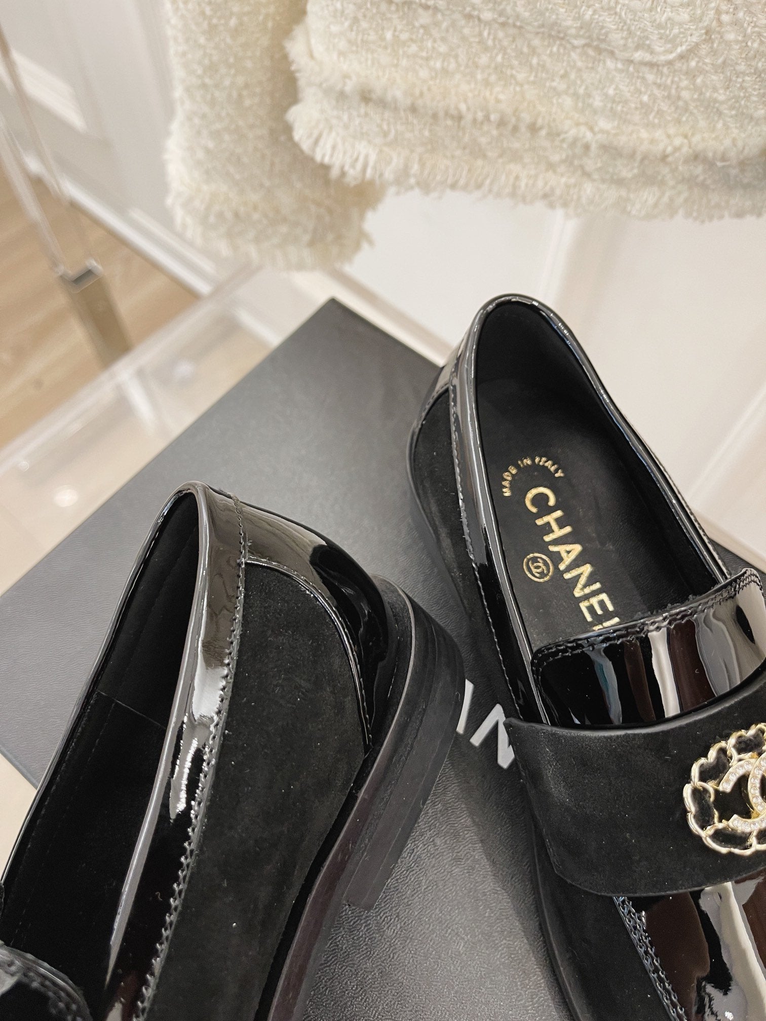 Black CC loafers