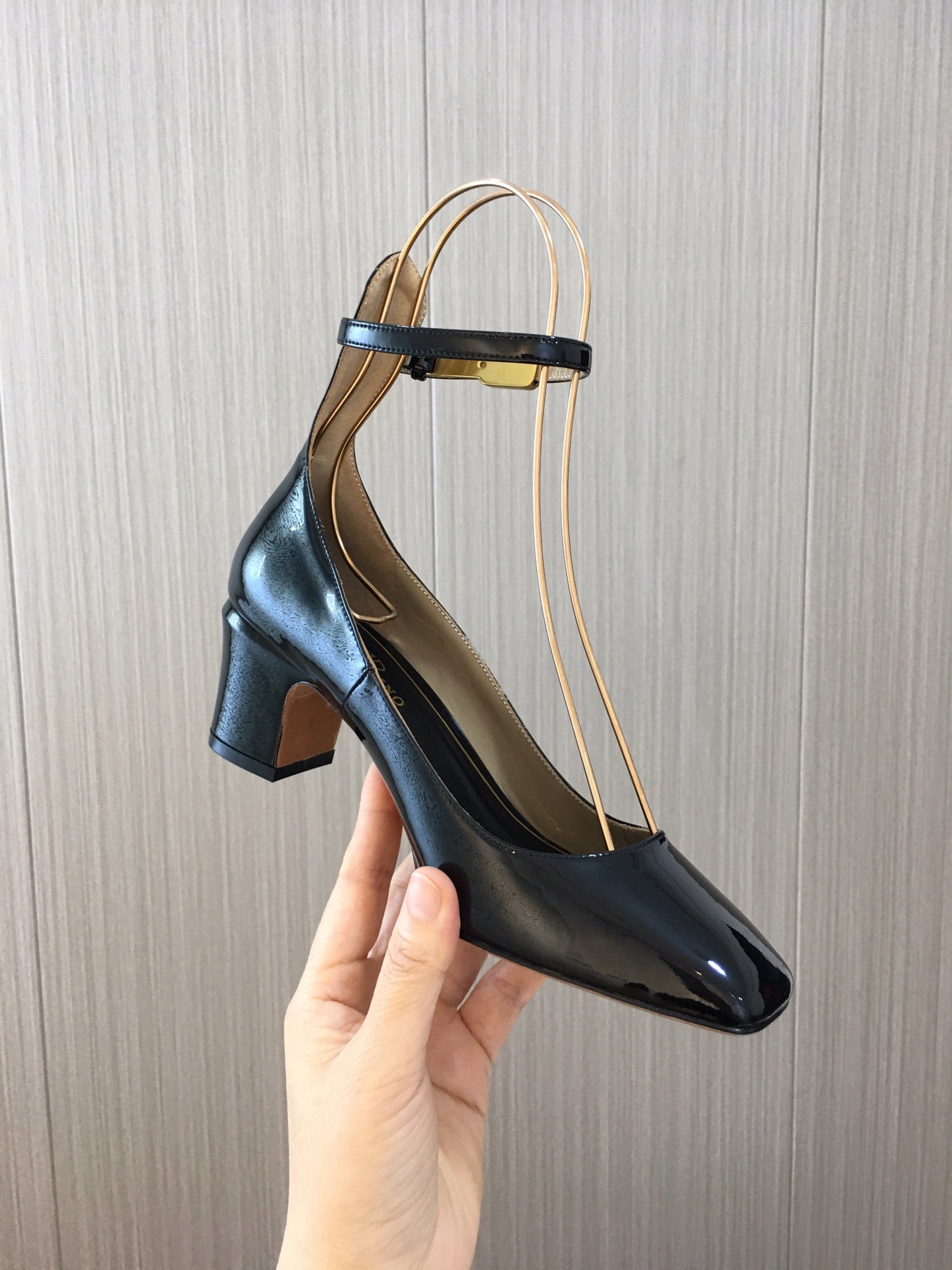 Black TG 60mm Patent-Leather Pumps