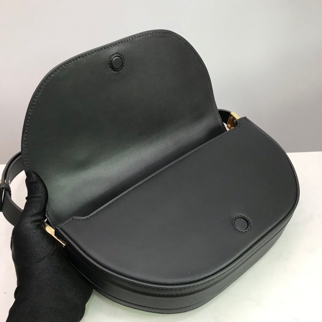 Black small leather BO bag