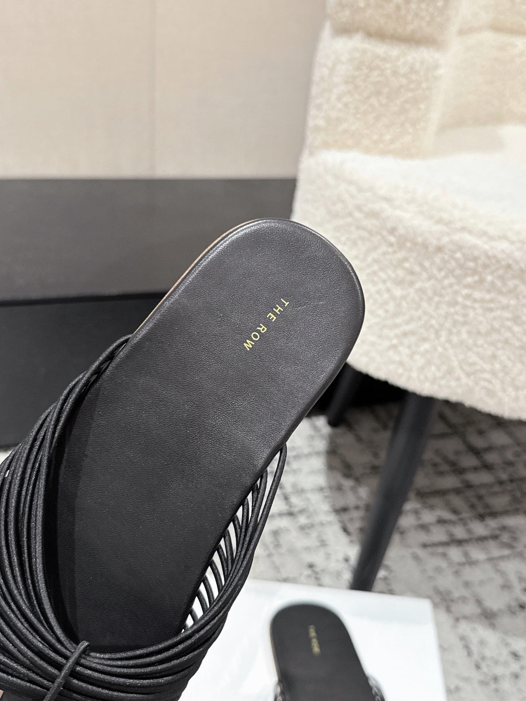 Black Sara Slide Sandal