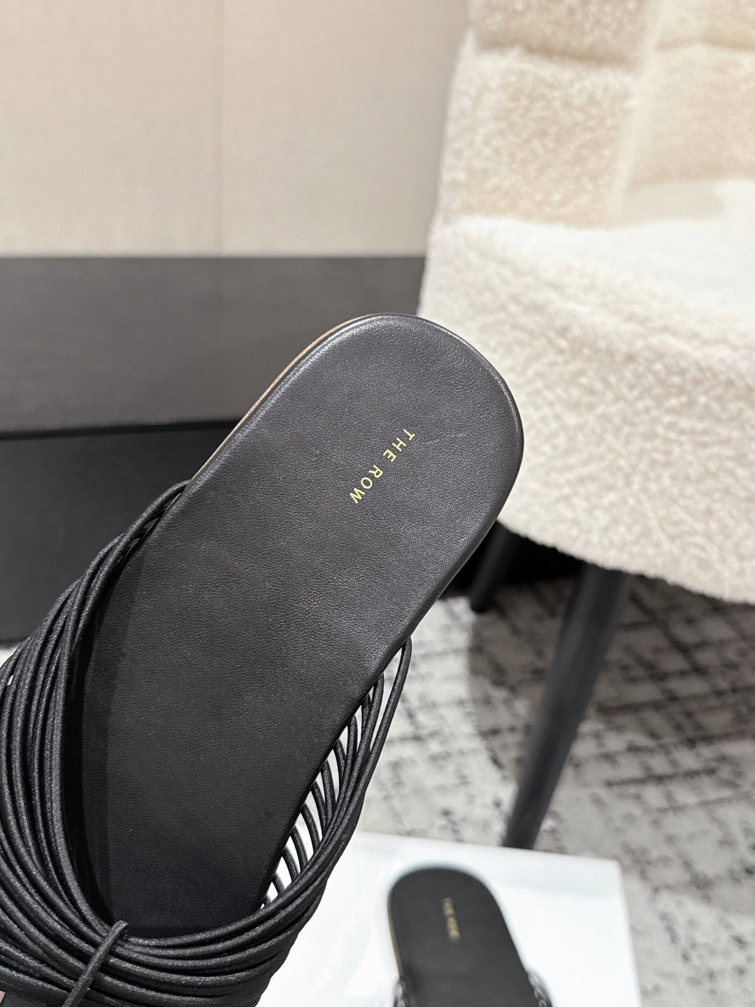 Black Sara Slide Sandal