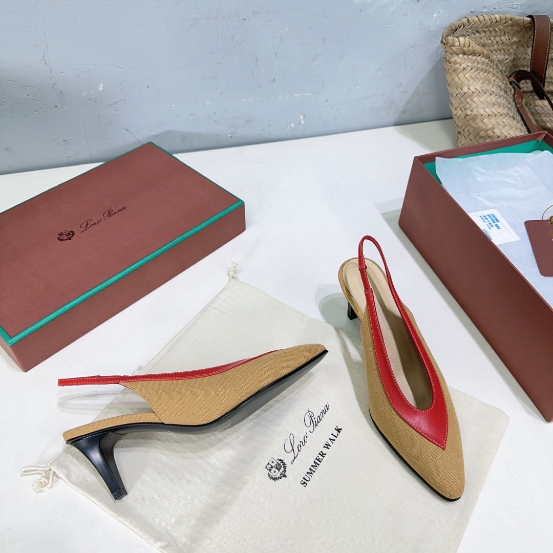 Hinoki Wood/Deep Kummel Rebecca Pumps