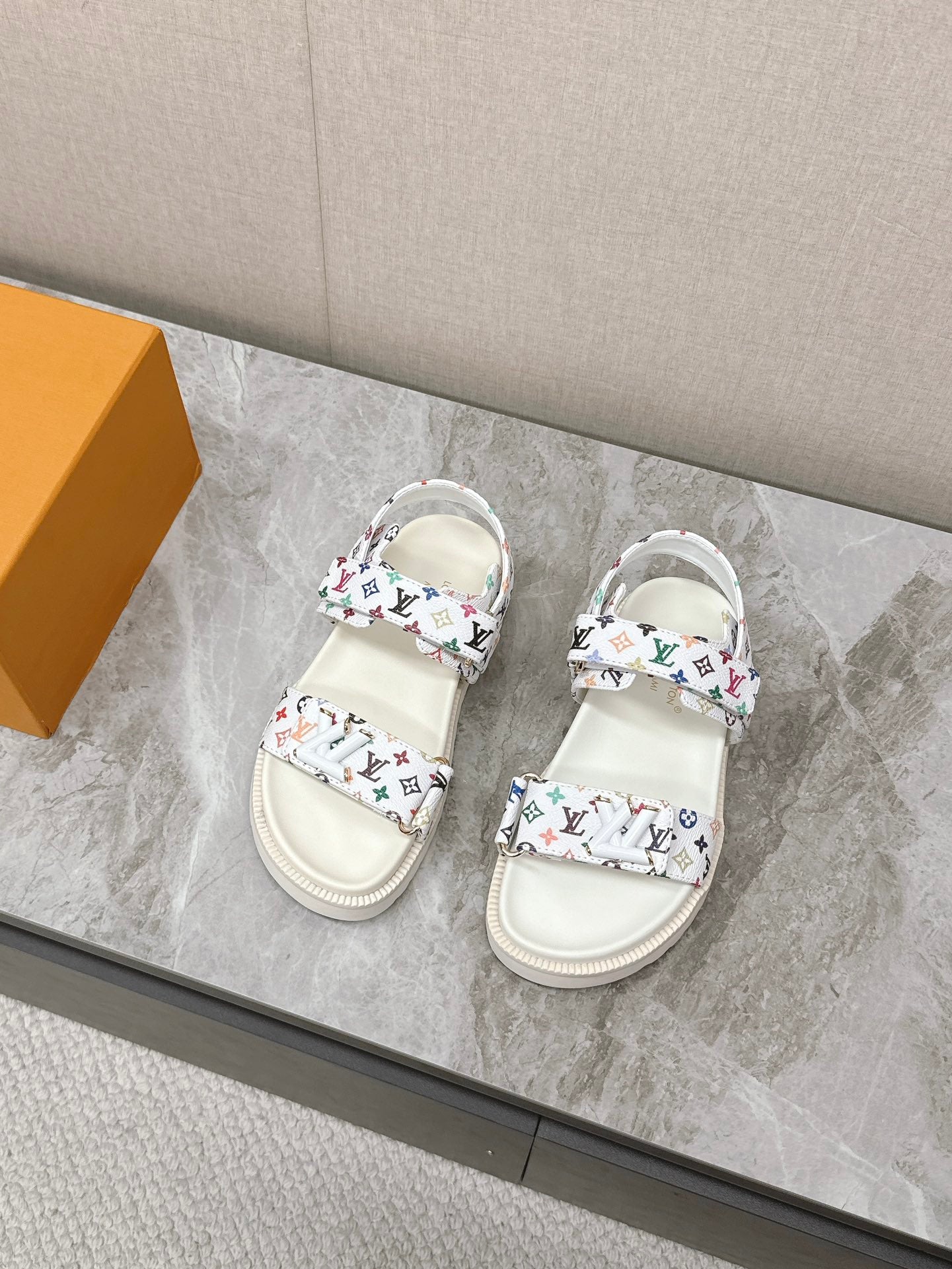 Blanc Sunset Flat Comfort Sandal