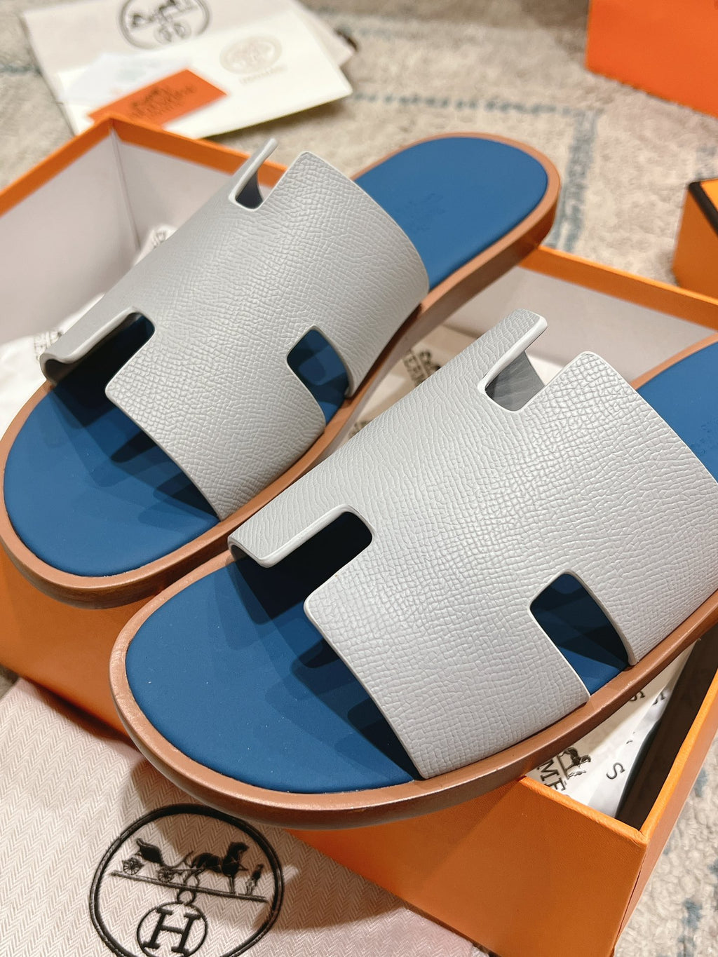 Gris Silex / Bleu Turquin Izmir Sandal