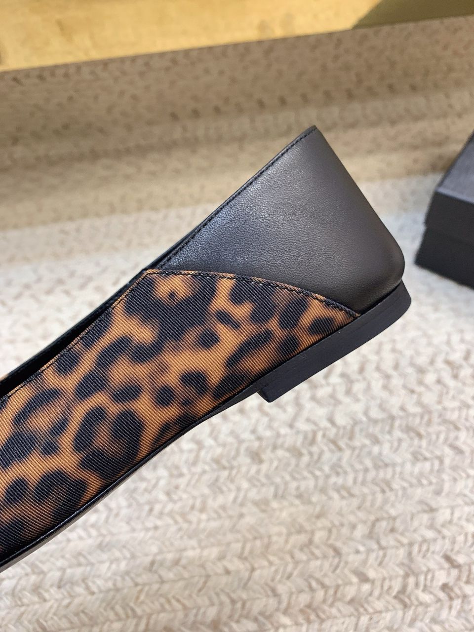 Carolyn Leopard-Print Slippers