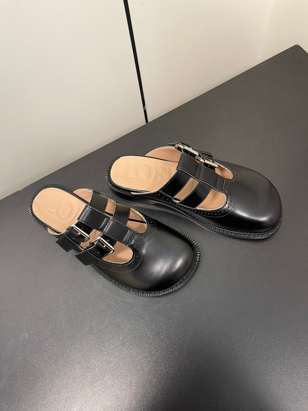 Black Campo Mary Jane Mule