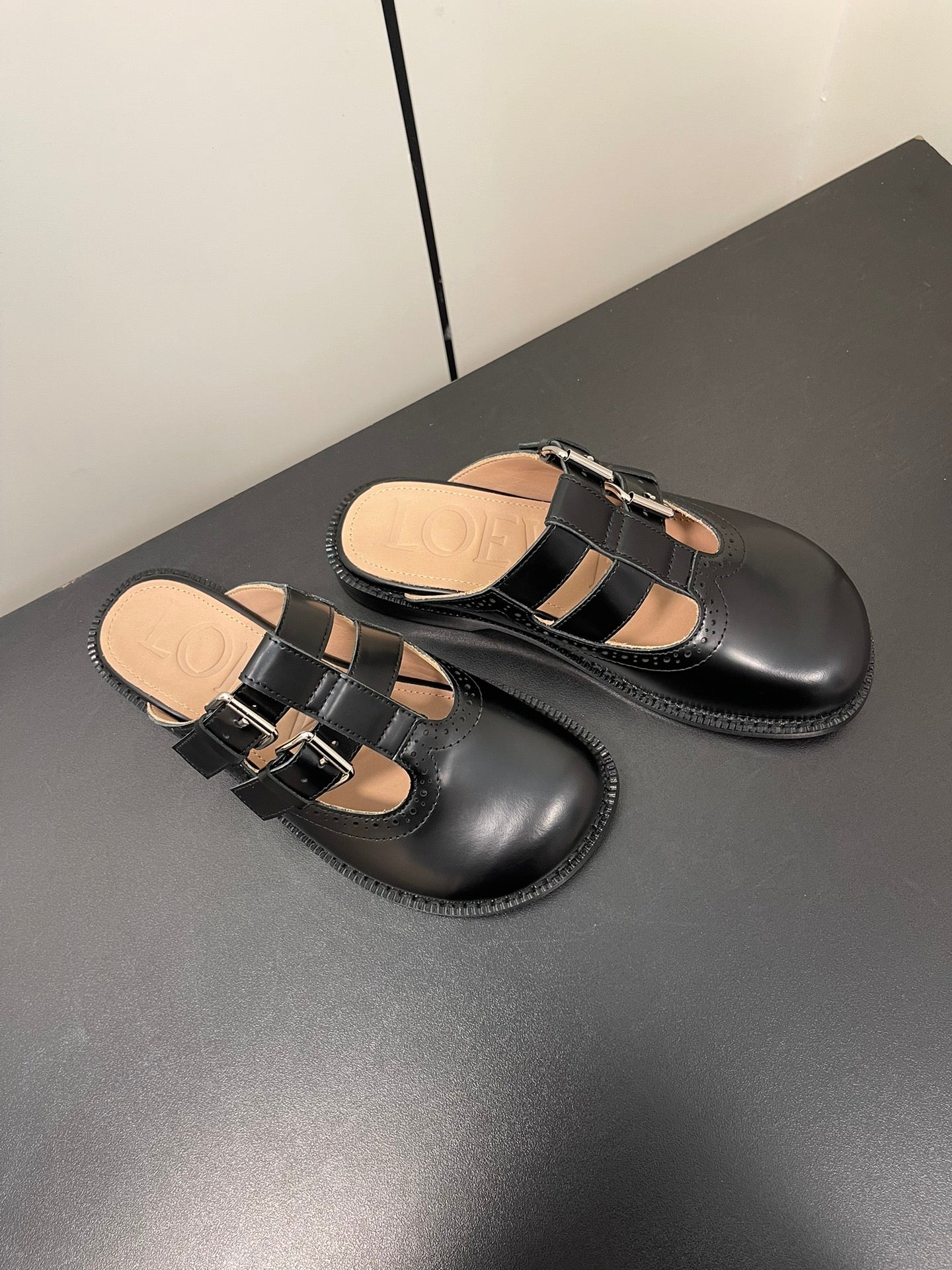 Black Campo Mary Jane Mule
