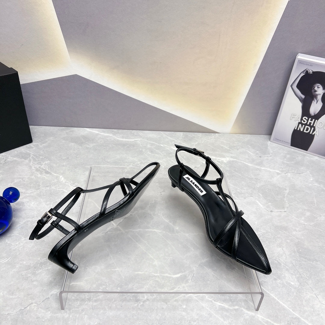 Black JS Sandals