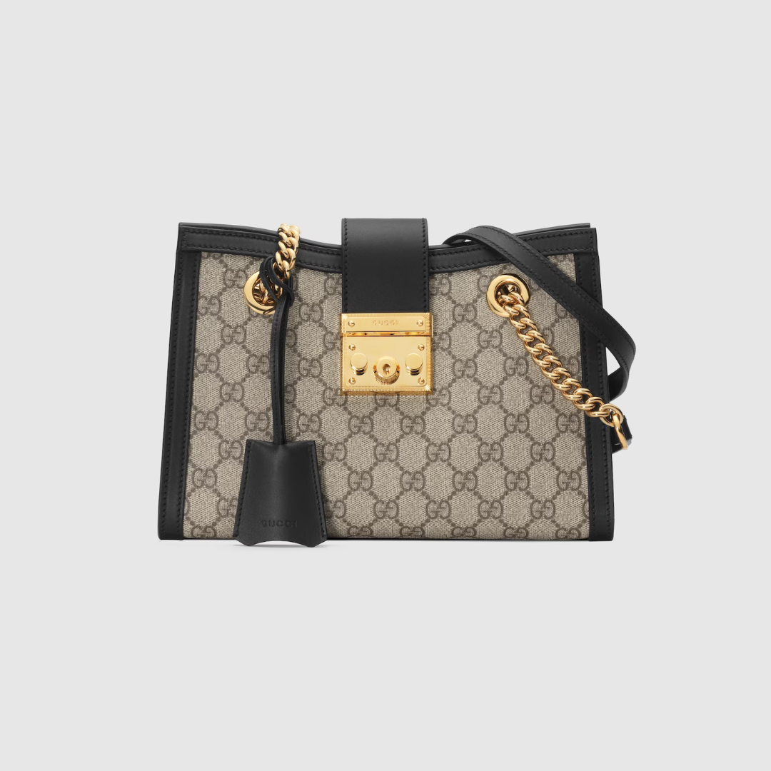 Beige/Black GP Small Shoulder Bag