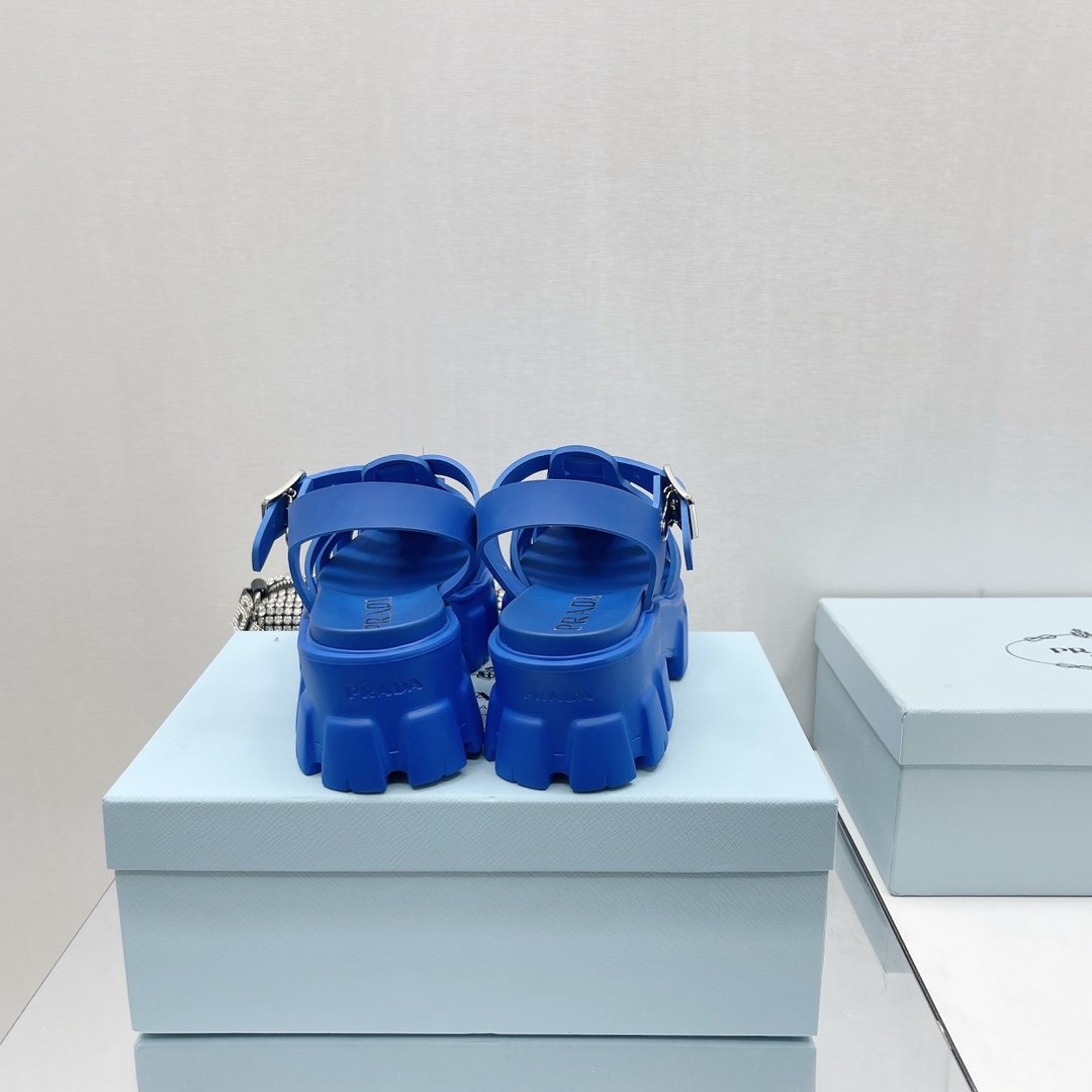 Blue PF rubber sandals