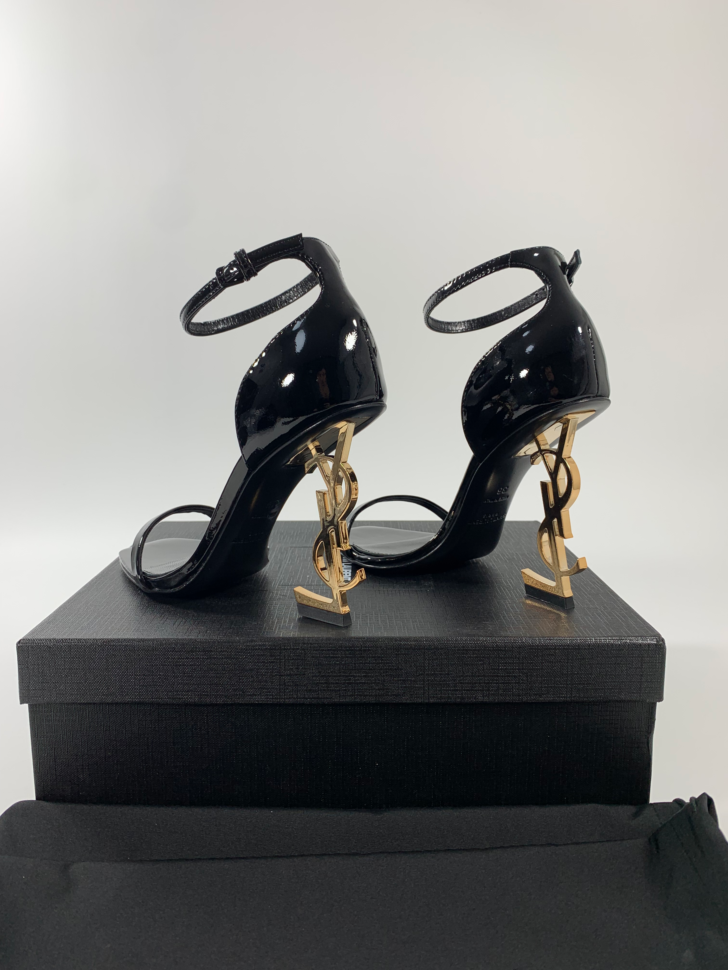 Black Opyum Sandals In Patent Leather