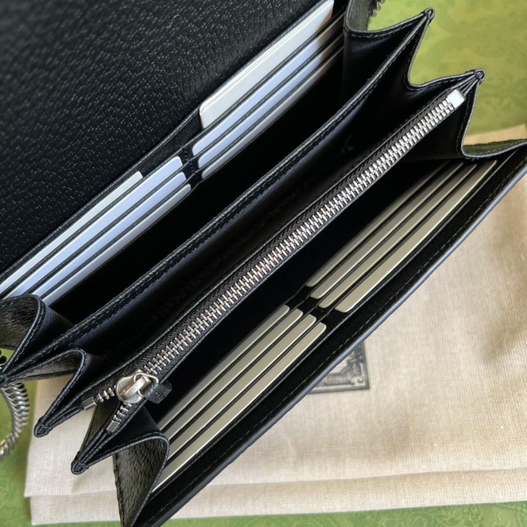 Black DG supreme chain wallet