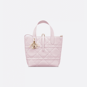 Pale Pink Small Toujours Vertical Tote Bag