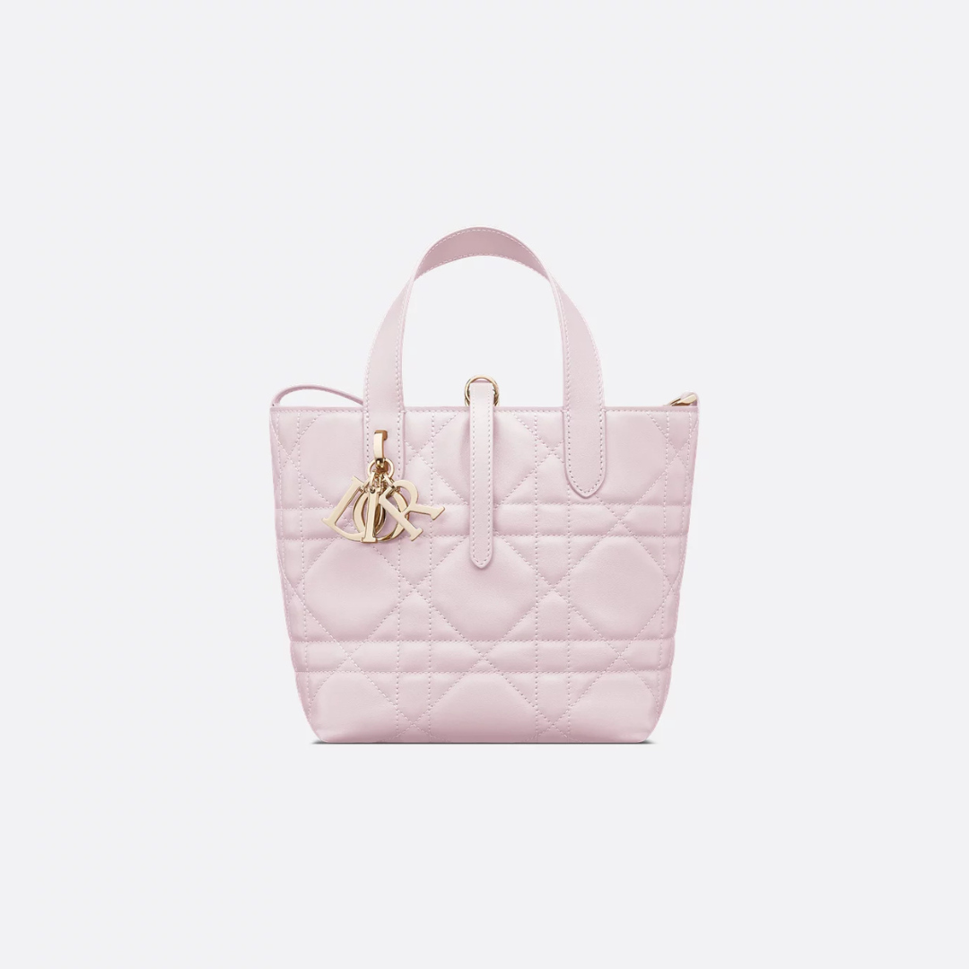 Pale Pink Small Toujours Vertical Tote Bag