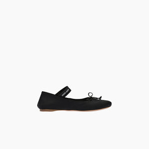 Black M Satin ballerinas