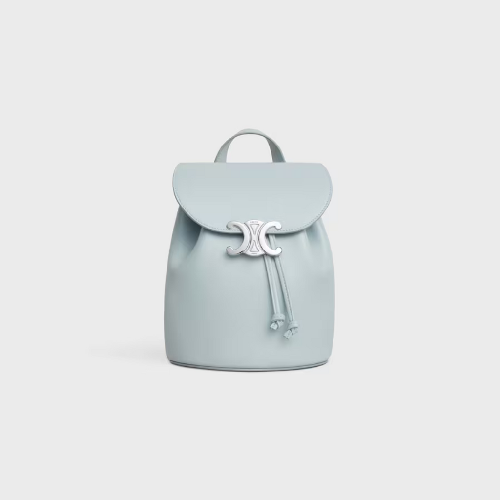 Ice Blue Bonnie Backpackin In Leather
