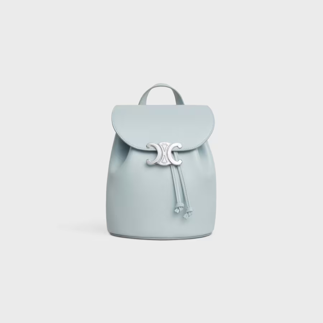 Ice Blue Bonnie Backpackin In Leather