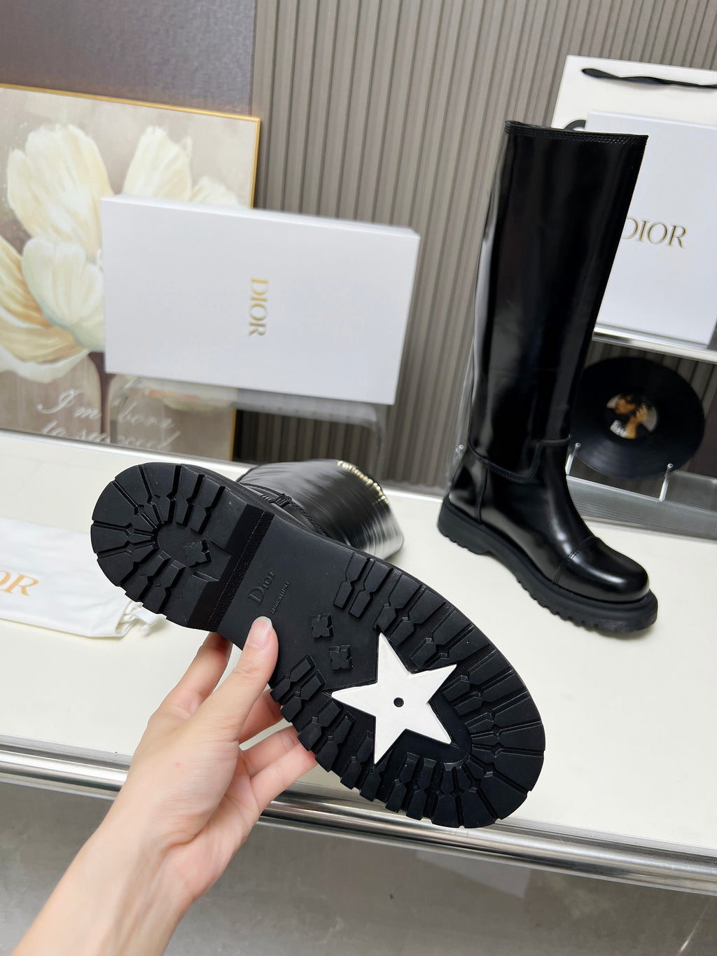 Black Brushed D Boot