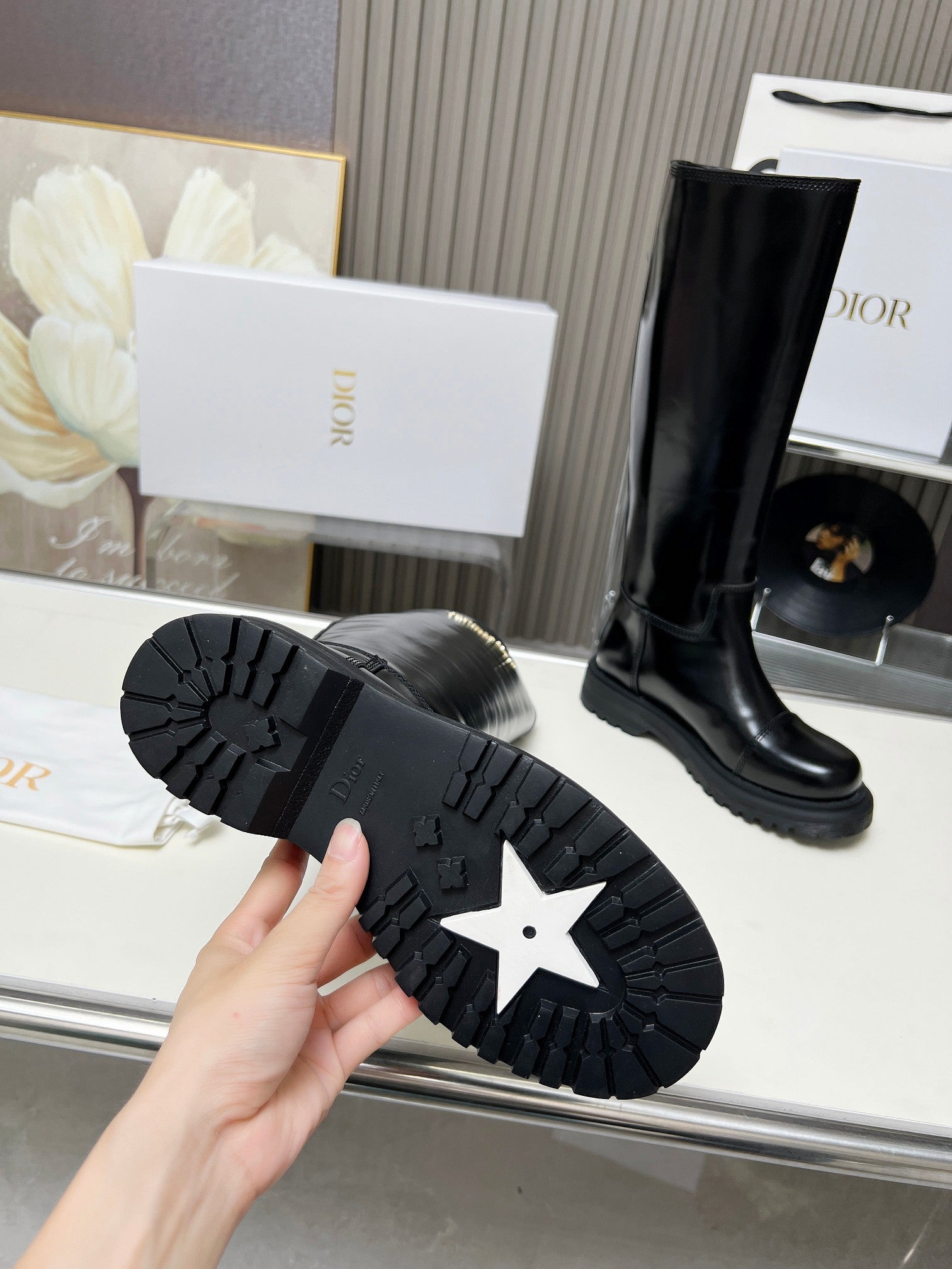 Black Brushed D Boot