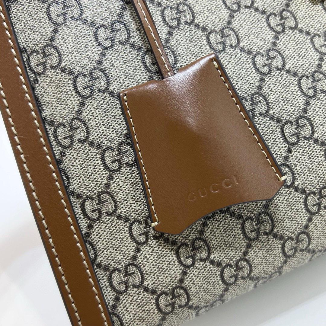 Beige/Brown GP Medium Shoulder Bag