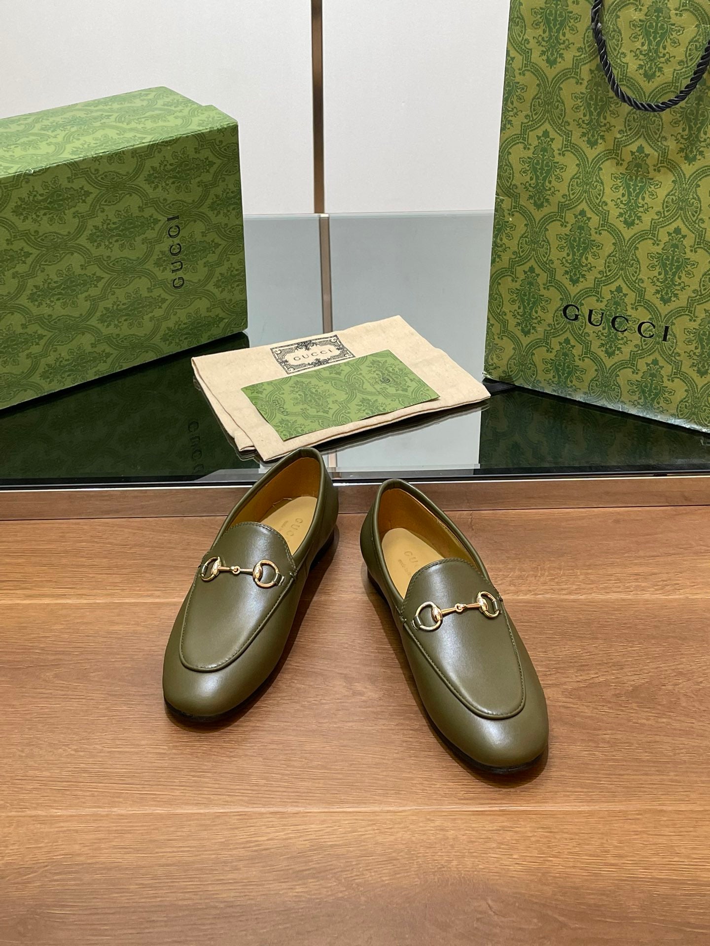 Dark Green Jordaan Loafer