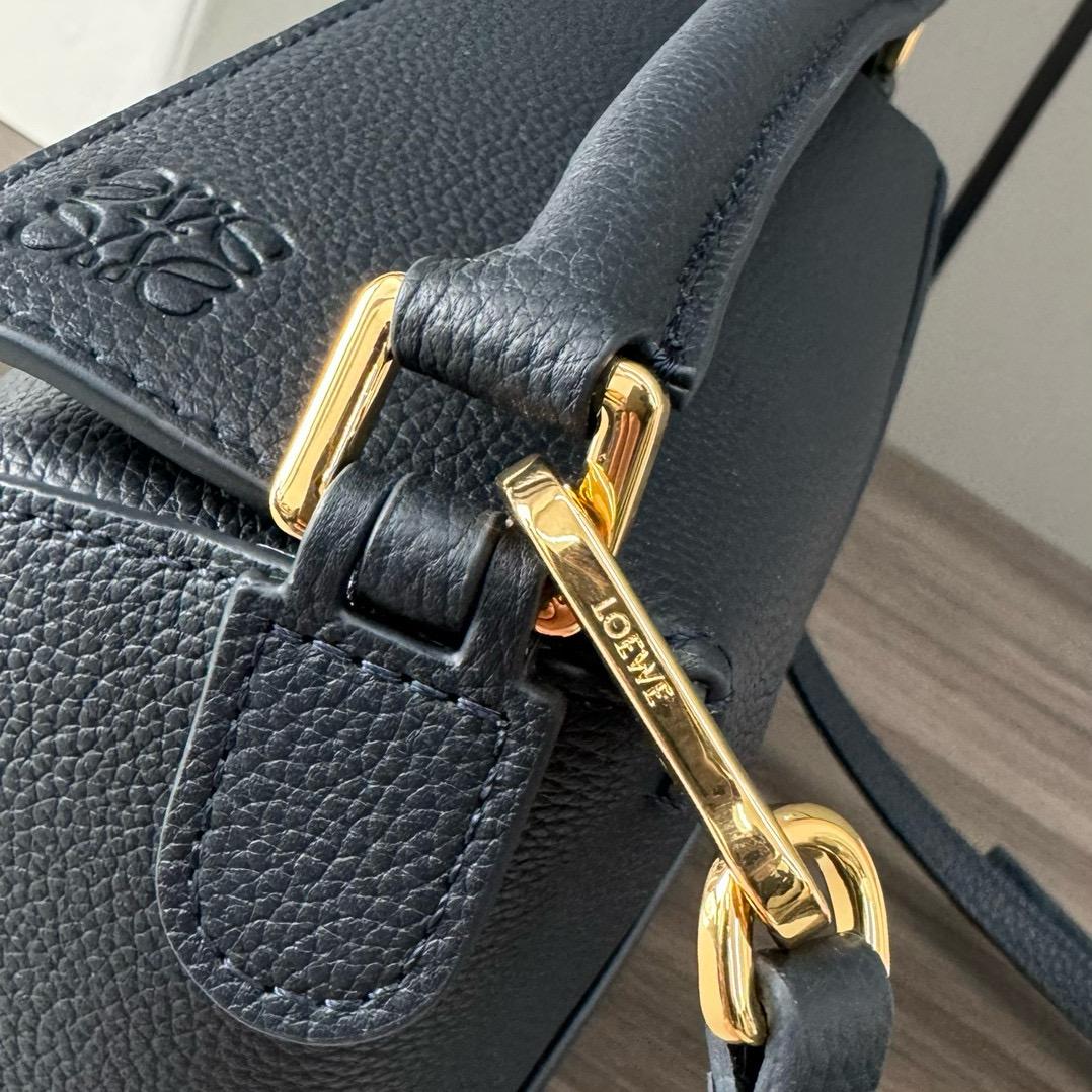 Deep Navy LP Mini Leather Shoulder Bag