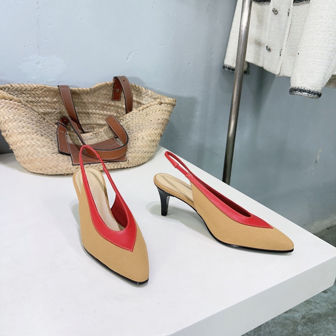 Hinoki Wood/Deep Kummel Rebecca Pumps