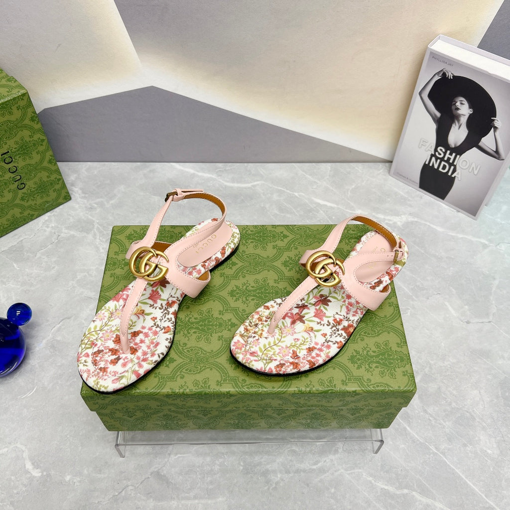 Pink G Thong Sandal