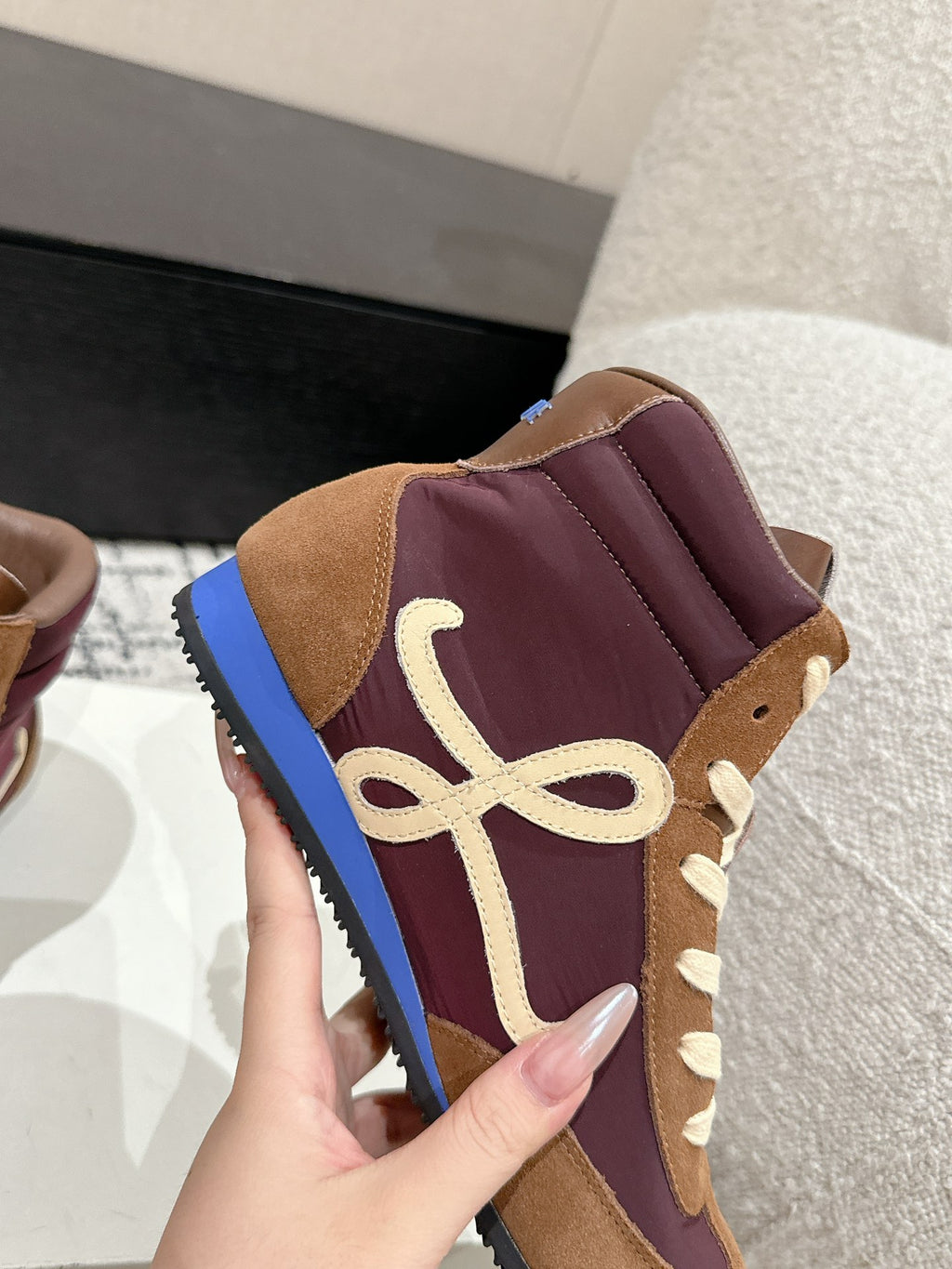 Brown/Blue Ballet Runner High-Top