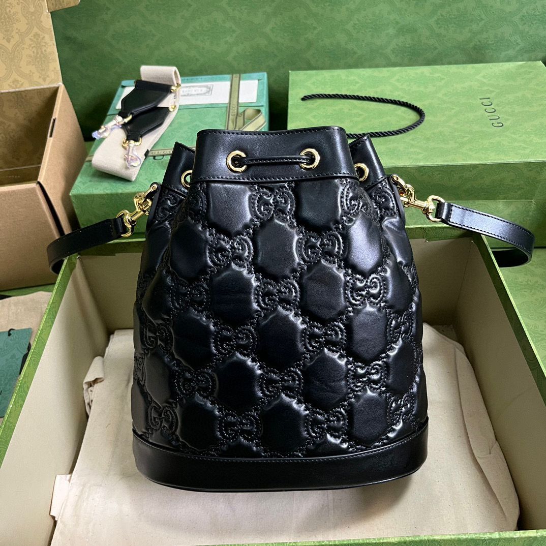 Black GM Bucket Bag