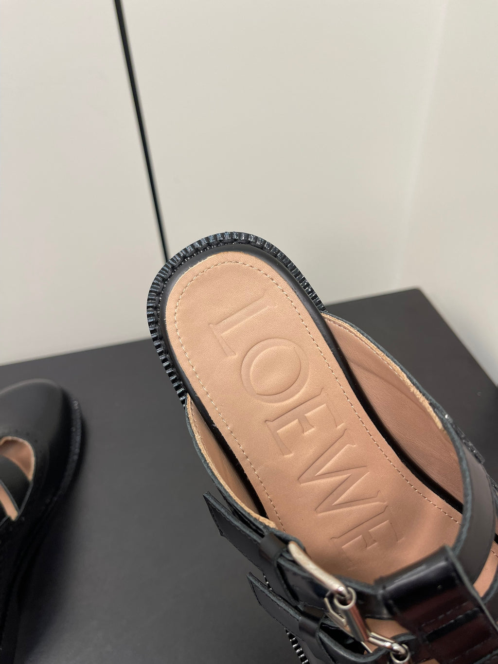 Black Campo Mary Jane Mule