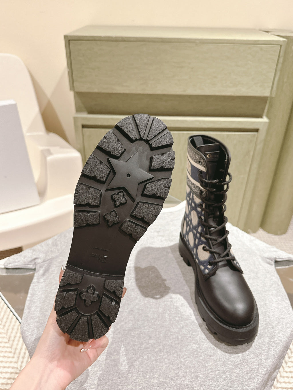 Black & Blue D-Major Ankle Boot