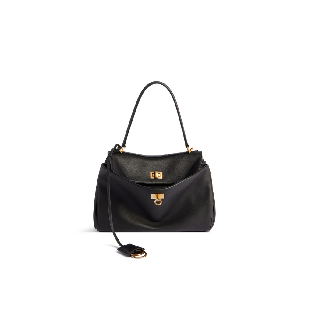 Black BR Small Handbag With Gold Hardware