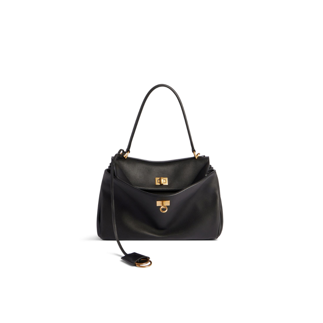 Black BR Small Handbag With Gold Hardware