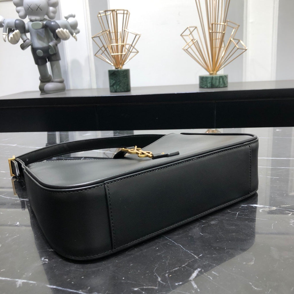 Black SL leather shoulder bag