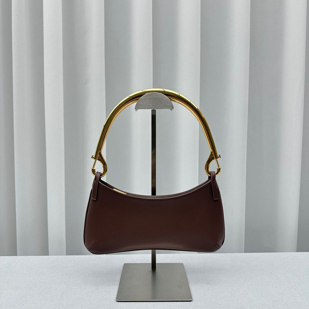 Dark Brown LB Carabiner Strap Shoulder Bag