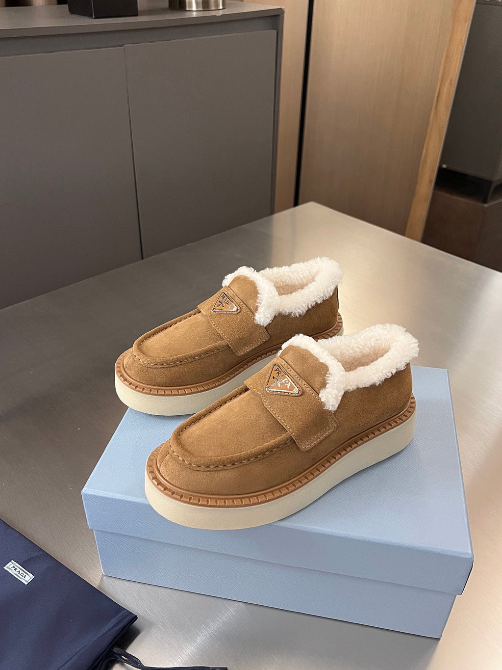 Cinnamon Suede Loafers