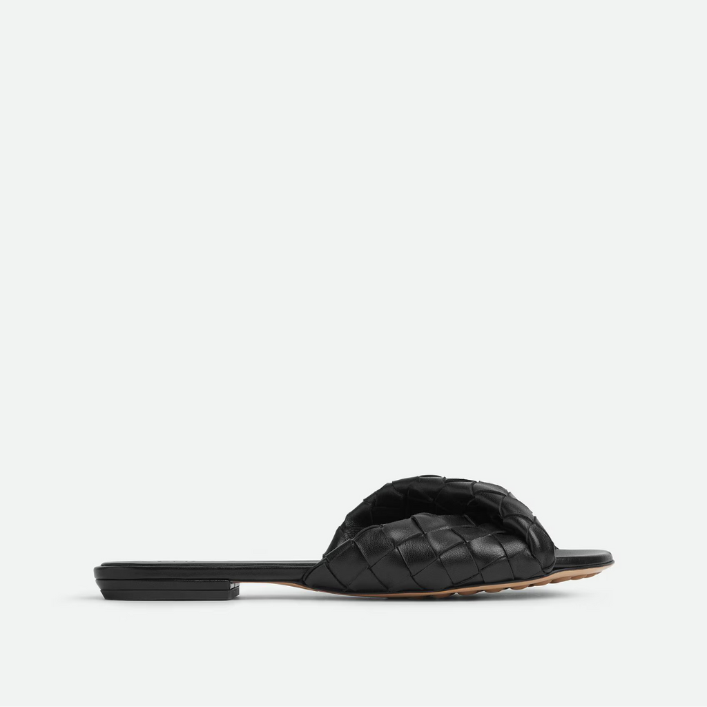 Black Blink Flat Mule