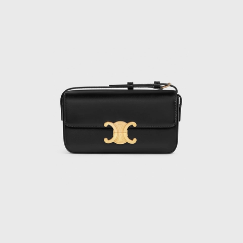 Black triomphe shoulder bag