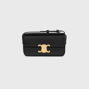 Black triomphe shoulder bag