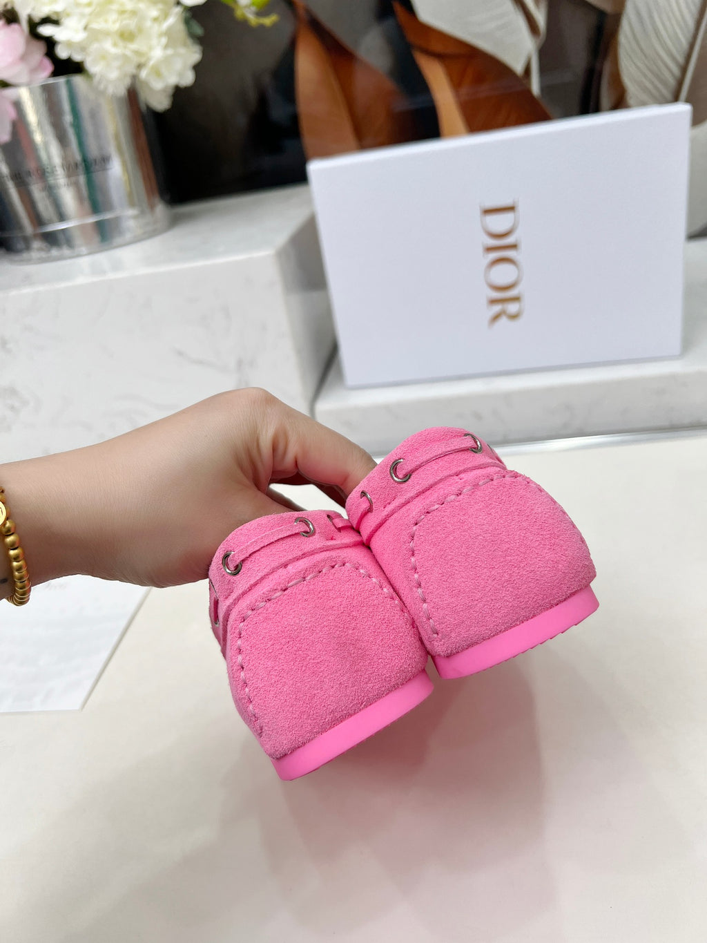 Fluorescent Pink Miss D Street Loafer