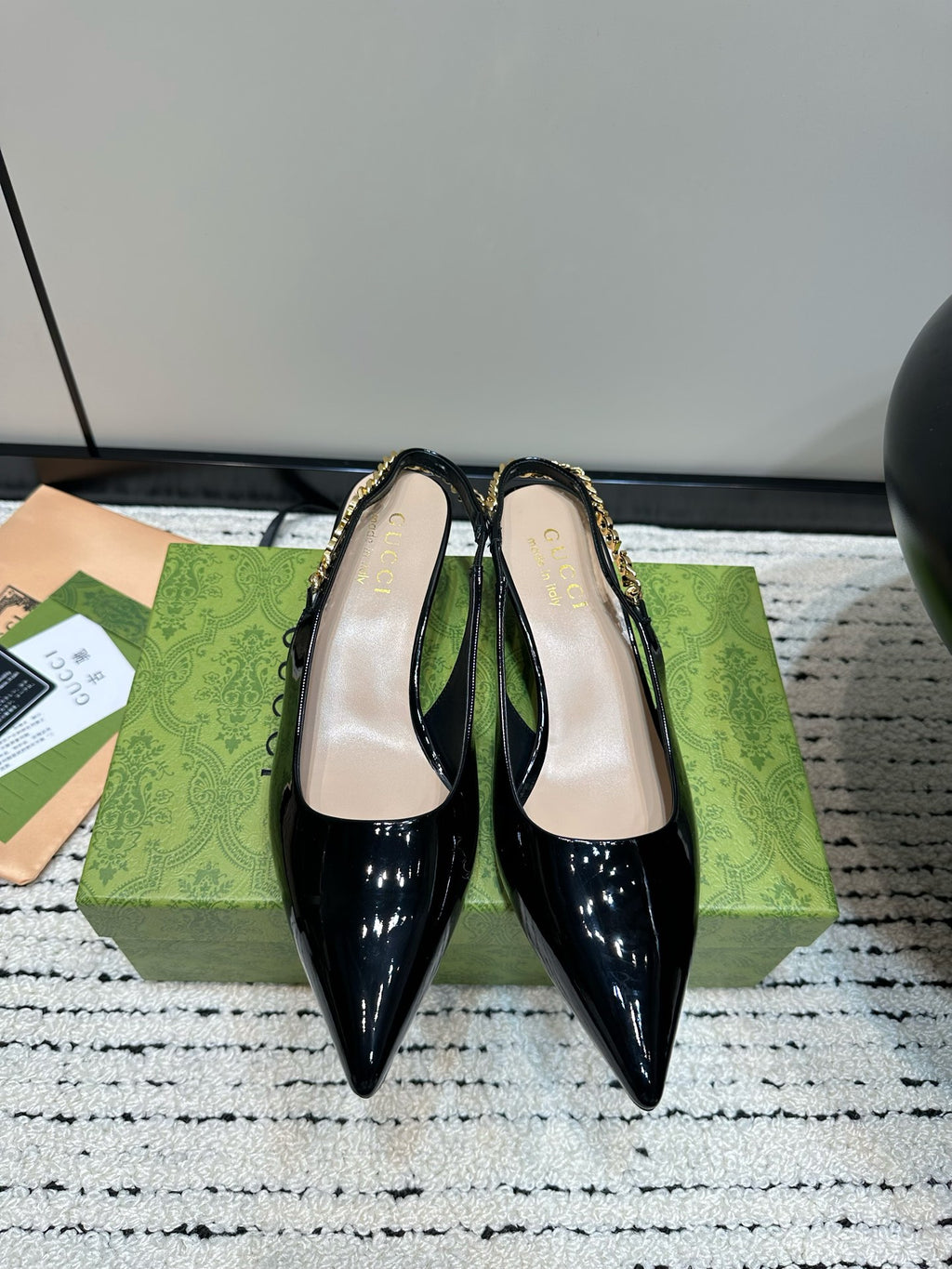 Black GS Slingback Pump
