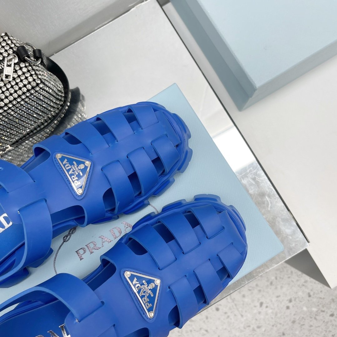 Blue PF rubber sandals