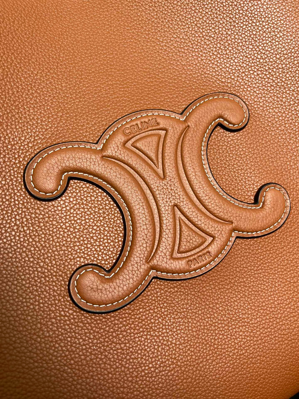 Tan Small Cabas Anaïs Cuir Triomphe